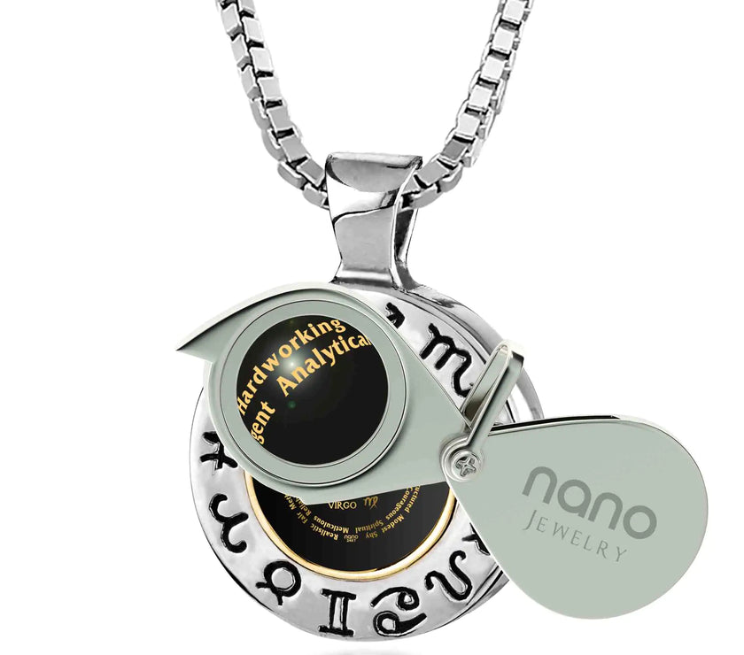 Virgo Zodiac Sign Necklace Gift