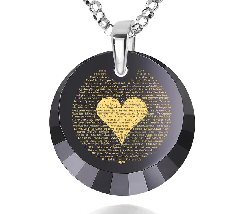 Silver I Love you Necklace
