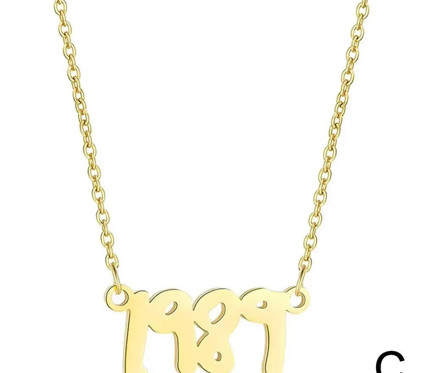 New 1989 Taylor’S Version Necklace Reputation Singer Signature Fearless Speak Now Necklaces for Music Lover TS Inspired Fan K7K2