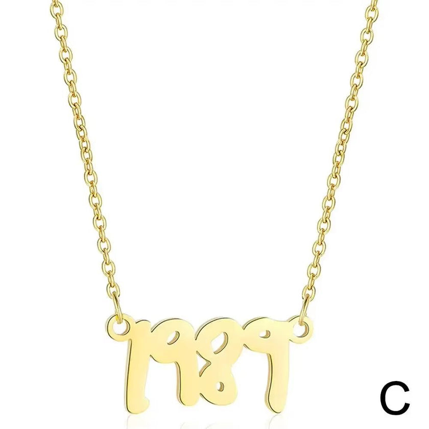 New 1989 Taylor’S Version Necklace Reputation Singer Signature Fearless Speak Now Necklaces for Music Lover TS Inspired Fan K7K2
