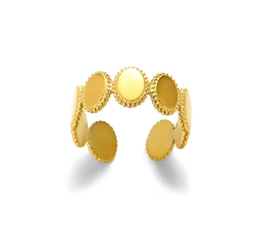 Christmas Zircon Moon Rings for Women Stainless Steel Glowing Moon Star Adjustable Finger Ring Aesthetic Wedding Jewelery Gift Bague Femme