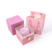 Two Customized Double Heart Necklace Gift Box