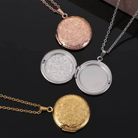 Love Heart Secret Message Locket Necklace Pendant DIY Photo Picture Locket Vintage Gift for Lover Couples Custom Message