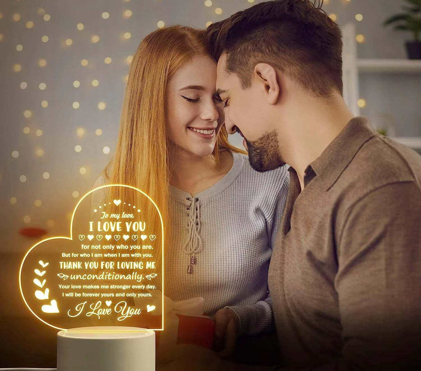 1Pc Romantic Gifts for Her Anniversary, Wife Husband Girlfriend Boyfriend Packed Night Light Best Christmas Gift