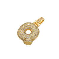 Women ZHUKOU Delicate and Fat 26 Gold Color Letter Pendant for Women Handmade DIY Necklace Earrings Jewelry Accessories Mode: VD614