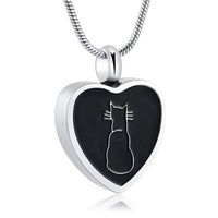 Cremation Jewelry Urn Pendant Necklace for Pet Dog Cat Ashes 316L Stainless Steel Customized Gift to Women Men Keepsake Jewelry