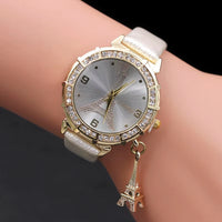 2020 Ladies Watches Fashion Paris Eiffel Tower Watches Women Faux Leather Quartz Watches Relogio Feminino Reloje Mujer Best Gift