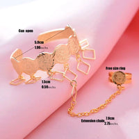 Gold Color Coin Banglesfor Girl Baby Bracelet Islam Muslim Arabic Currency Money Gold Bracelets Bangle Jewelry Birthday Gift