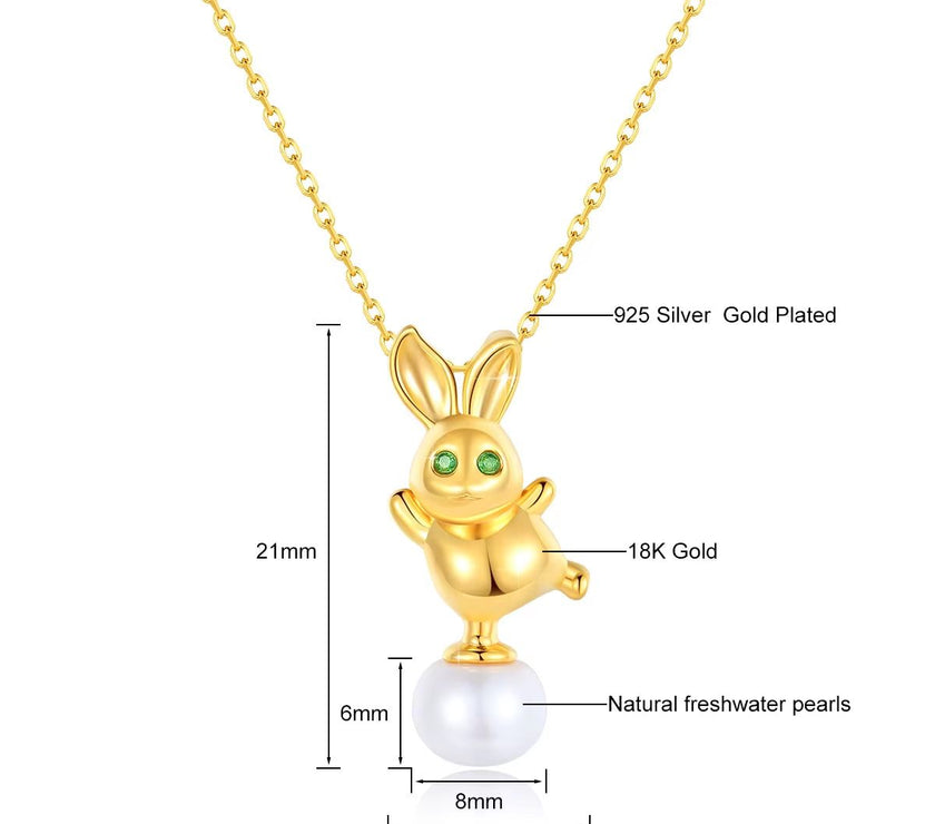 18K Gold Necklace Pendant round Natural Freshwater Pearl AU750 Yellow Gold Pendant Women'S Fine Jewelry Gift with Certificate