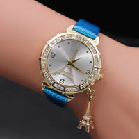 2020 Ladies Watches Fashion Paris Eiffel Tower Watches Women Faux Leather Quartz Watches Relogio Feminino Reloje Mujer Best Gift