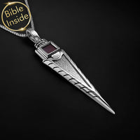 Religious Necklace with the Holy Bible - Guardian Arrow Pendant