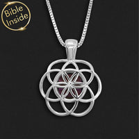 Timeless Bible Necklace with the Seed of Life - Harmony Pendant