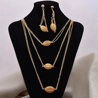 Dubai Gold Color Earrings/Necklaces/Jewelry Sets for Women Gold Color African/Nigeria Jewellery Gifts Band Gift Box