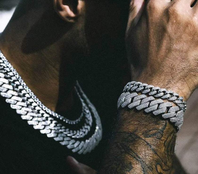 High Quality Iced Out Men Jewelry 5A Cz Hip Hop New Micro Pave 19Mm Cuban Link Chain Big Heavy Chunky Necklace for Men Boy