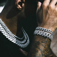 High Quality Iced Out Men Jewelry 5A Cz Hip Hop New Micro Pave 19Mm Cuban Link Chain Big Heavy Chunky Necklace for Men Boy