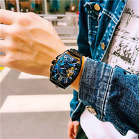 Men'S Watches Fashion Moon Phase Tourbillon Watches Men Automatic Mechanical Wristwatches Relogio Masculino Reloj Hombre