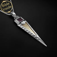 Religious Necklace with the Holy Bible - Guardian Arrow Pendant