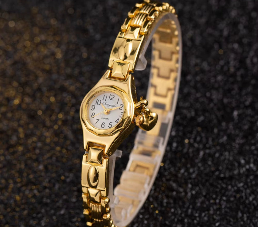Bracelet Clasp Simple Elegant Small Women'S Watches Luxury Brand Gold Wrist Watches for Women Ladies Quartz Watches for Girls Montre Femme