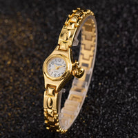 Bracelet Clasp Simple Elegant Small Women'S Watches Luxury Brand Gold Wrist Watches for Women Ladies Quartz Watches for Girls Montre Femme