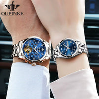 TOP Luxury Brand Couple Watches Pair for Men and Women Automatic Mechanical Lover'S Watches Waterproof Couple Watch Set