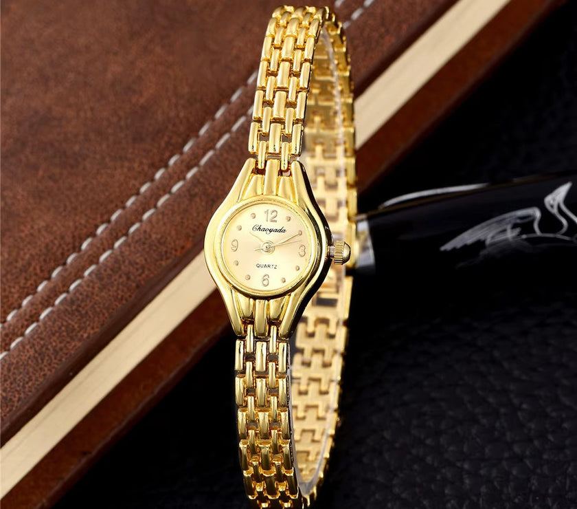 Bracelet Clasp Simple Elegant Small Women'S Watches Luxury Brand Gold Wrist Watches for Women Ladies Quartz Watches for Girls Montre Femme