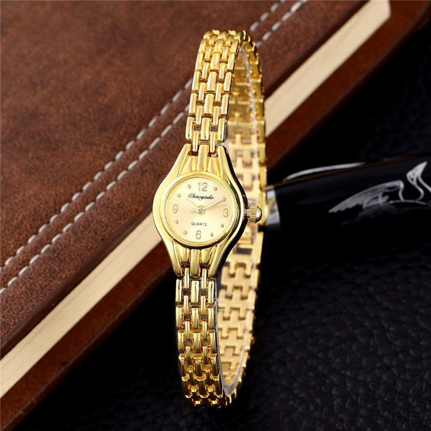Bracelet Clasp Simple Elegant Small Women'S Watches Luxury Brand Gold Wrist Watches for Women Ladies Quartz Watches for Girls Montre Femme