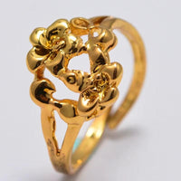 Bridal Wedding Jewelry Dubai African Small Gold Color Rings for Women Girls Arabian Middle East Jewellery Little Bangs Woman Mama Best Gifts