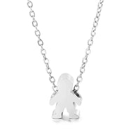 Boy Girl Kid Pendant Women Necklace Name Date Child Family Jewelry Engraved Stainless Steel Gold Color Jewelry