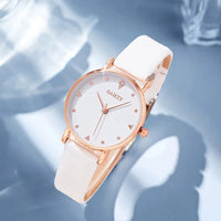 4PCS Set Luxury Watches Set Women Rhinestone Fashion Elegant Wristwatch Quartz Watch Ladies Clock for Women Relogio Rose Gold