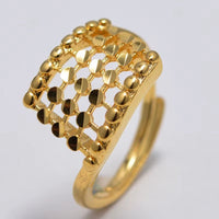 Bridal Wedding Jewelry Dubai African Small Gold Color Rings for Women Girls Arabian Middle East Jewellery Little Bangs Woman Mama Best Gifts