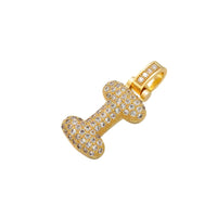 Women ZHUKOU Delicate and Fat 26 Gold Color Letter Pendant for Women Handmade DIY Necklace Earrings Jewelry Accessories Mode: VD614