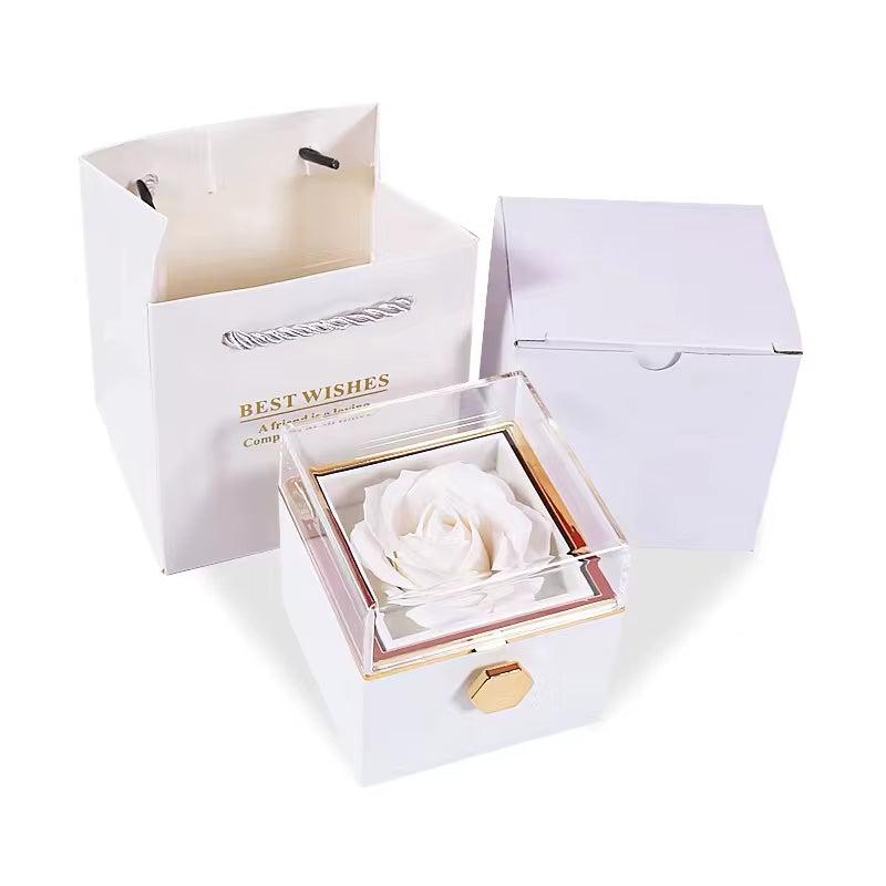 Two Customized Double Heart Necklace Gift Box
