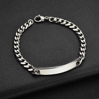 Sifisrri Engraved Name Letter Date Bracelets Women Men Stainless Steel Adjustable Bangles for Boys Girls Kids Jewelry Gift