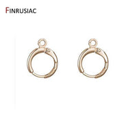 Brass Metal 14K Gold Plated Earring Hooks Accessories Earwires Wholesale Diy Earrings Findings Material
