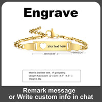 Personalize Name Bracelet for Baby Boy Girl Figaro Chain Smooth Bangle Link Gold Tone No Fade Safty Jewelry 12Cm to 15Cm