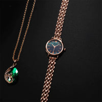Luxury Women Watches New NAIDU Rose Gold Silver Ladies Bracelet Watch Womens Quartz Dress Wristwatch Feminino Reloj Mujer Kol Saati