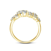 GRA Certified Total Is 1.5Ct Full Moissanite Ring Woman with Many Stones Silver Infinity Trend Jewelry for Engagement New In