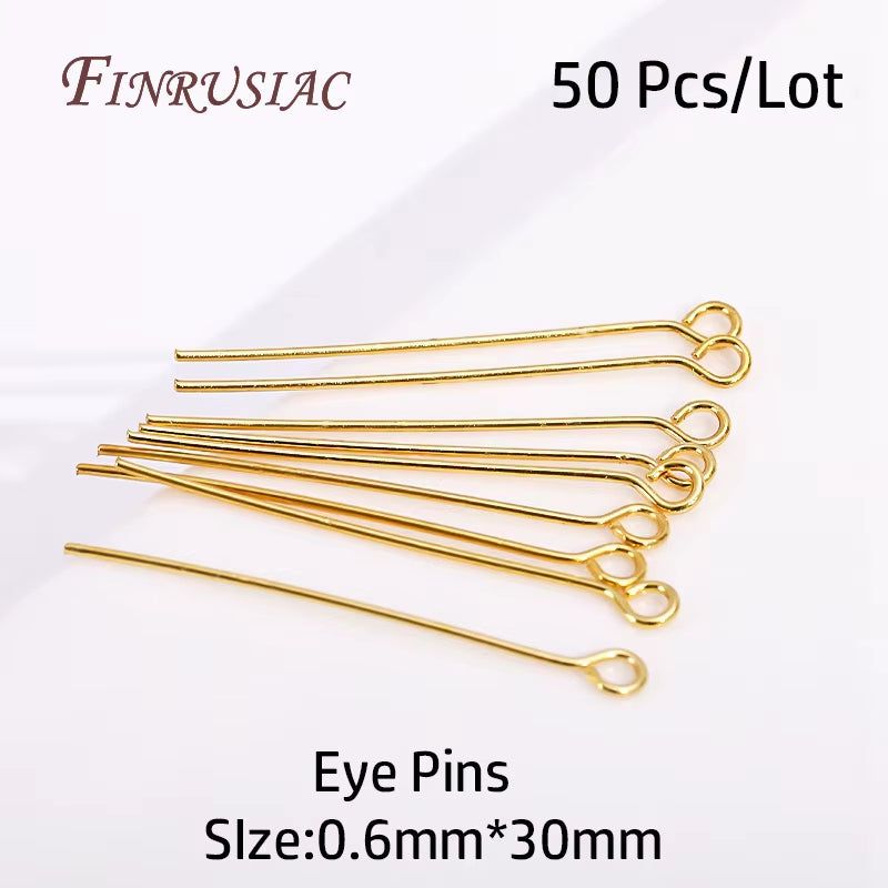 Supplies for Jewelry Wholesale 18K Gold Plated Lobster Clasp with Extension Chain,Ball Head Pin,Crimp Beads,Bead Tips,Jump Ring