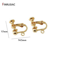 Brass Metal 14K Gold Plated Earring Hooks Accessories Earwires Wholesale Diy Earrings Findings Material