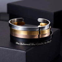 Stainless Steel Pearsonalized Bracelet Name Character Letter Engraved Custom Cuff Bangle Women Men Fashion Jewelry Dropshipping