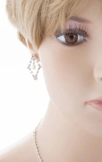 Elegant Bridal Wedding Jewelry Set Crystal Rhinestone Pearl WT