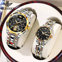 TOP Luxury Brand Couple Watches Pair for Men and Women Automatic Mechanical Lover'S Watches Waterproof Couple Watch Set
