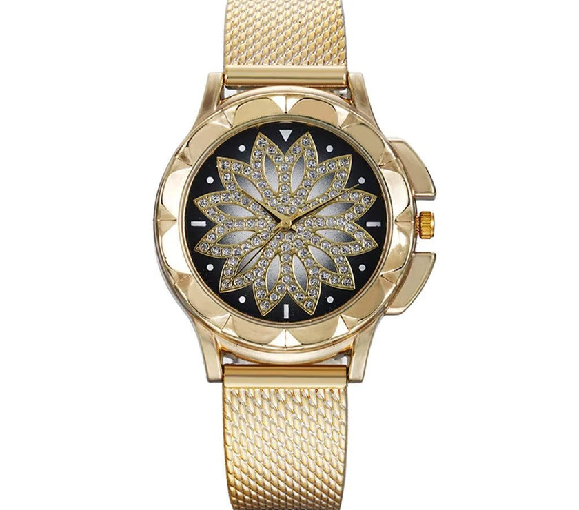 Diamond Watch Women Luxury Rhinestone Elegant Watches Ladies Gold Clock Wrist Watches for Women Часы Женские Наручные 2022