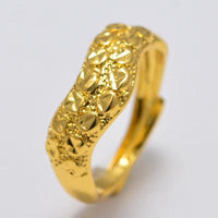 Bridal Wedding Jewelry Annayoy Dubai African Small Gold Color Rings for Women Girls Arabian Middle East Jewellery Little Bangs Woman Mama Best Gifts