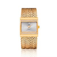 Fashion Women Watches 2019 Best Diamonds Square Dial Clock Luxury Gold Women'S Bracelet Quartz Wrist Watches New Dropshipping