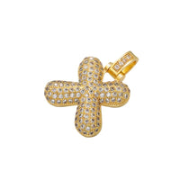 Women ZHUKOU Delicate and Fat 26 Gold Color Letter Pendant for Women Handmade DIY Necklace Earrings Jewelry Accessories Mode: VD614