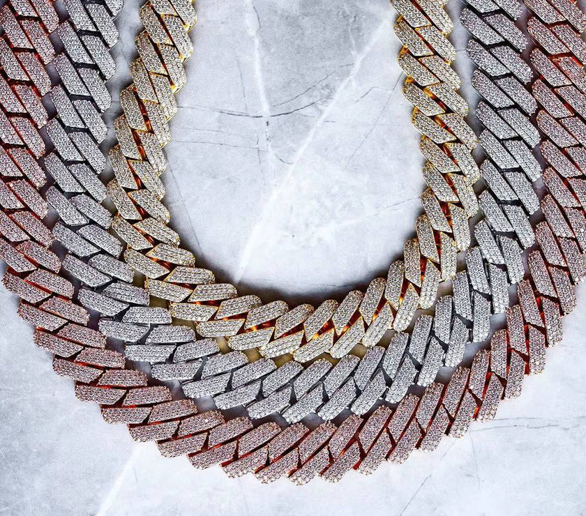 High Quality Iced Out Men Jewelry 5A Cz Hip Hop New Micro Pave 19Mm Cuban Link Chain Big Heavy Chunky Necklace for Men Boy