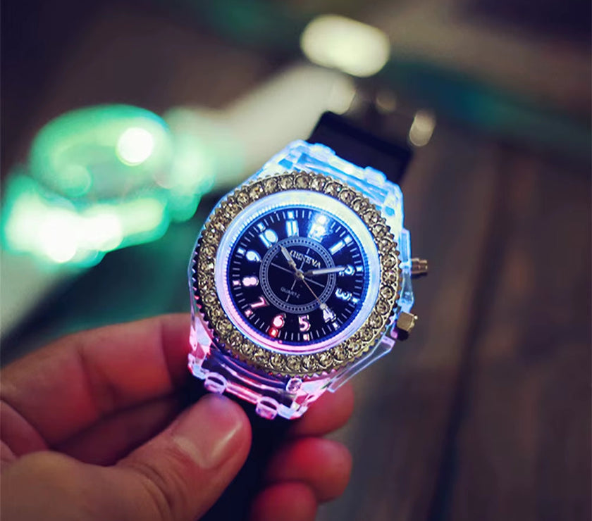 Ladies Watch Wrist Backlight Quartz Led Sport Women'S Watch Top Brand Luxury Man Wristwatch Dual Display Luminous Wristwatch 시계