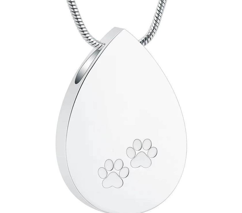 Cremation Jewelry Urn Pendant Necklace for Pet Dog Cat Ashes 316L Stainless Steel Customized Gift to Women Men Keepsake Jewelry