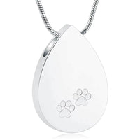 Cremation Jewelry Urn Pendant Necklace for Pet Dog Cat Ashes 316L Stainless Steel Customized Gift to Women Men Keepsake Jewelry
